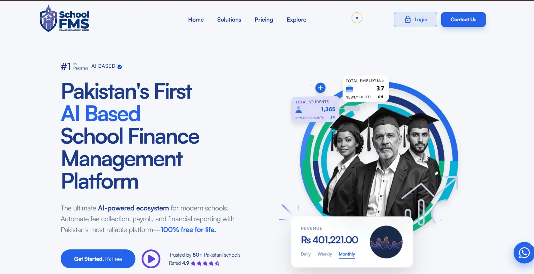 SchoolFMS: Multi-Tenant SaaS Platform